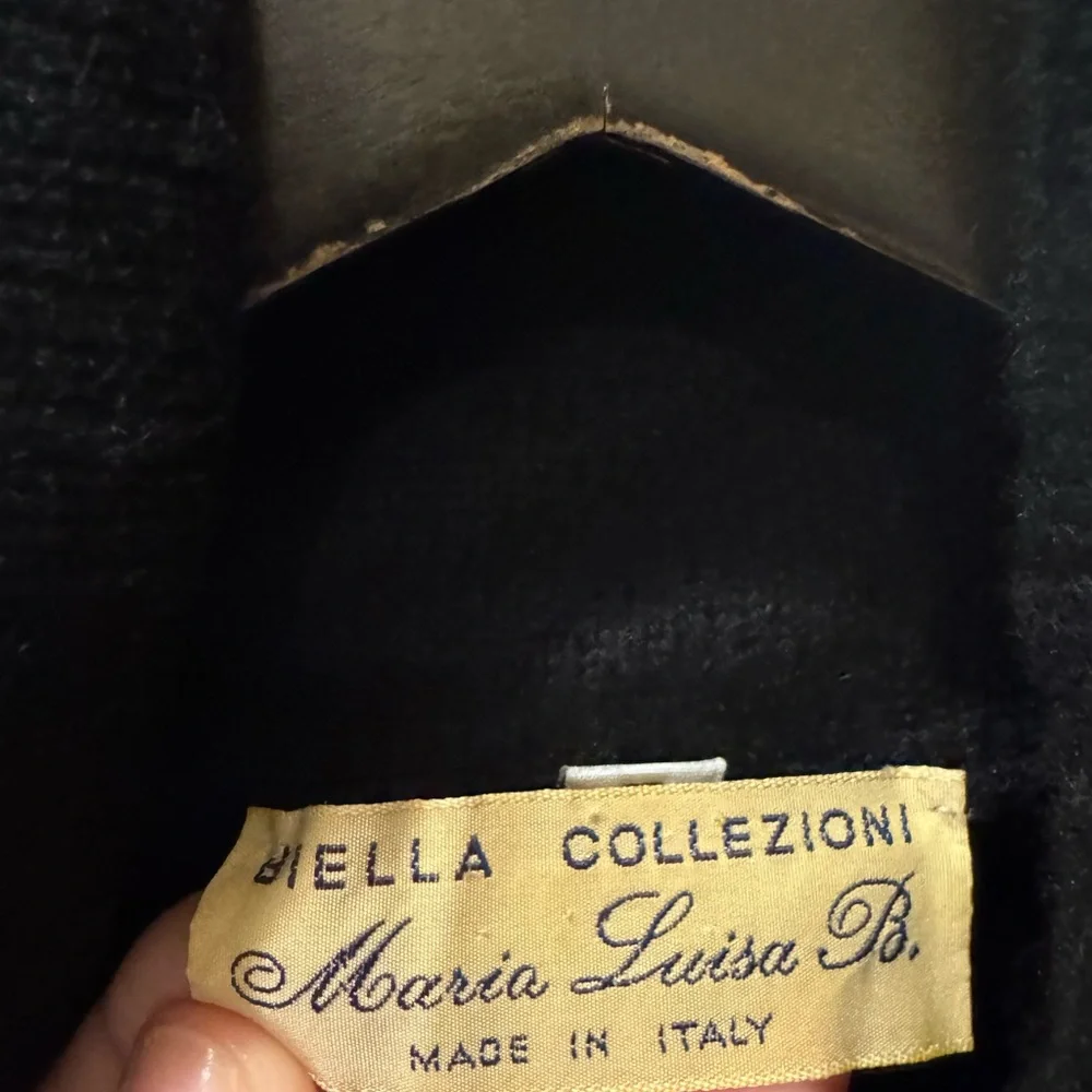 Maria Luisa B. Black turtleneck Sleeveless Dress. 100% cashmere. Italian. 🇮🇹 - Picture 3 of 11